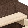 vidaXL Sängram med huvudgavel och fotgavel brun ek 75x190 cm