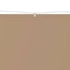 vidaXL Markis vertikal taupe 100x1000 cm oxfordtyg
