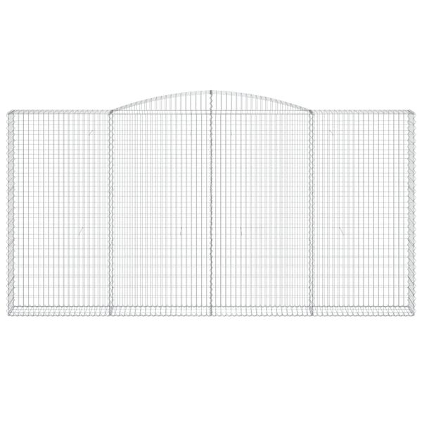 vidaXL Gabioner b&aring;gformade 9 st 400x30x200/220 cm galvaniserat j&auml;rn