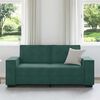 vidaXL Soffa 2-sits m&ouml;rkgr&ouml;n 140 cm sammet