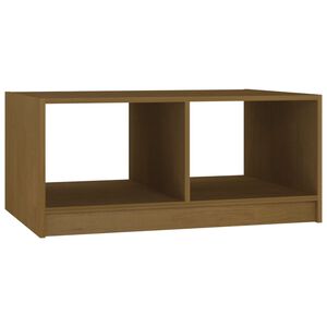 vidaXL Soffbord honungsbrun 75x50x33,5 cm massiv furu
