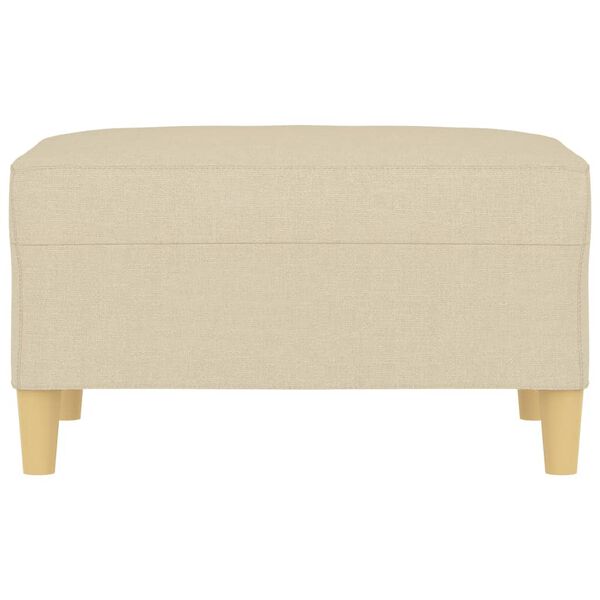 vidaXL Fotpall gr&auml;ddvit 70x55x41 cm tyg