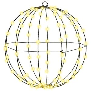 vidaXL Ball Varmvit 40 x 40 x 42 cm Metall 120 LED-lampor