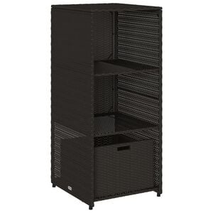 vidaXL Tr&auml;dg&aring;rdssk&aring;p svart 50x55x115 cm konstrotting