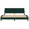 vidaXL Bed Frame without Mattress "Hanko" Dark Green 180x200 cm Velvet