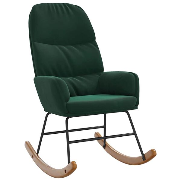 vidaXL Matstol m&ouml;rkgr&ouml;n sammet