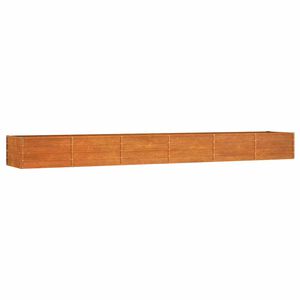 vidaXL Odlingsl&aring;da rostig 480x80x45 cm rosttr&ouml;gt st&aring;l