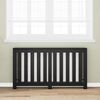vidaXL Radiatorlock Svart Ek 149 x 20 x 82 cm Konstruerat tr&auml;