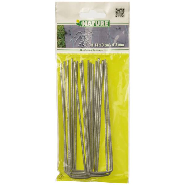 Nature Ogr&auml;sduk med peggar 2x5 m svart