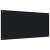 vidaXL St&auml;nkskydd svart 120x60 cm h&auml;rdat glas