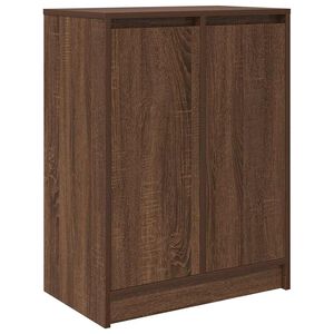 vidaXL Skosk&aring;p brun ek 57x34x76 cm konstruerat tr&auml;