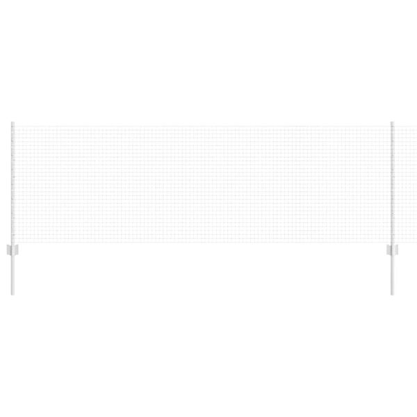 vidaXL St&auml;ngsel med stolpe Silver 0,8 x 10 m St&aring;l