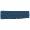 vidaXL Bed Frame without Mattress Blue 200x200 cm Fabric