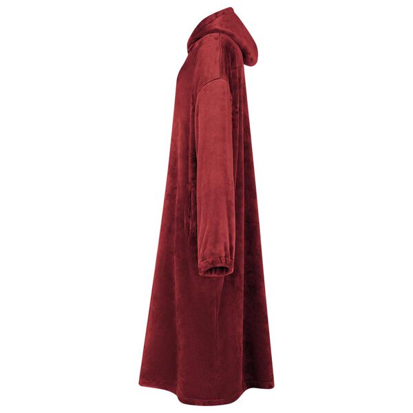 vidaXL Filt-hoodie Bordeaux R&ouml;d s Flanell