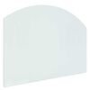 vidaXL Glas eldstad platta Transparent 80 x 60 cm Glas