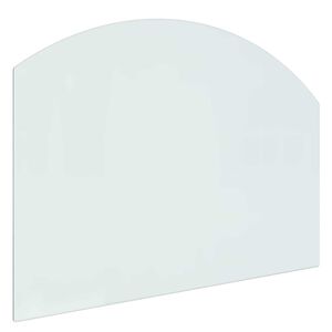 vidaXL Glas eldstad platta Transparent 80 x 60 cm Glas