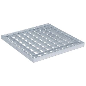 vidaXL Galler Silver 30 x 30 x 2 cm Varmf&ouml;rzinkad st&aring;l