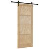 vidaXL Skjutd&ouml;rr ORKDAL Naturlig 86 x 211 cm Massiv furu