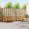 vidaXL Utomhussoffset 6 pcs Naturf&auml;rg Massivt Akaciatr&auml;