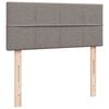 vidaXL Rams&auml;ng med madrass taupe 120x190 cm tyg