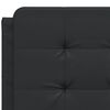 vidaXL Headboard Cushion "Zadar" Black 137 cm Faux Leather
