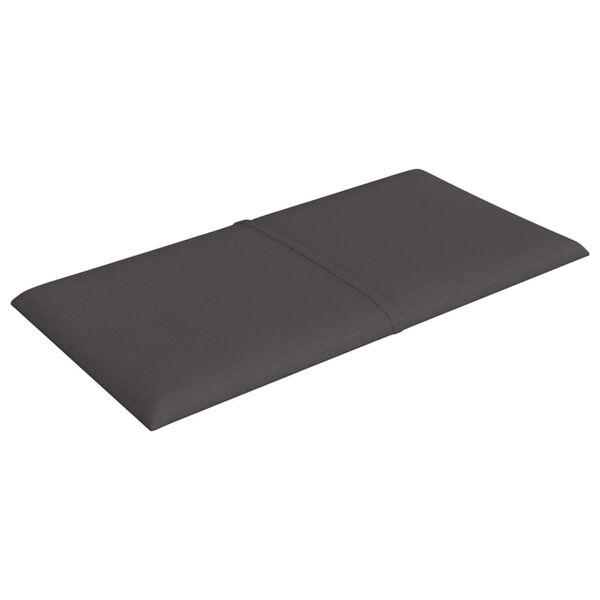 vidaXL Väggpaneler 12 st mörkgrå 30x15 cm tyg 0,54 m²