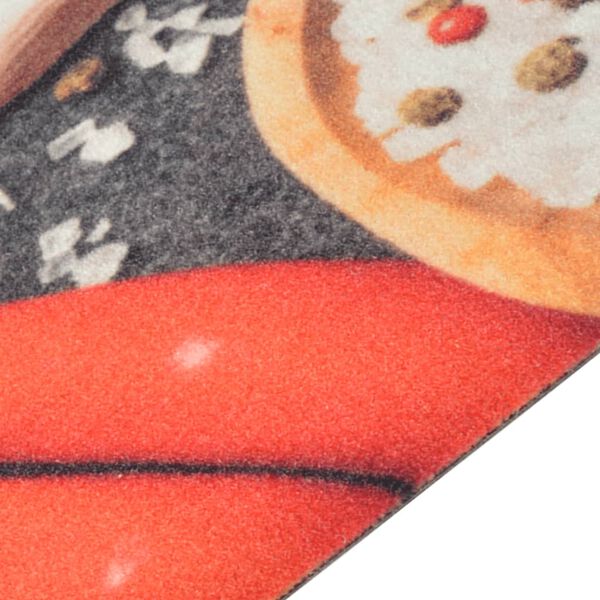 vidaXL Köksmatta maskintvättbar grönsaker 60x300 cm sammet