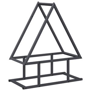 vidaXL Vedst&auml;ll antracit 50x25x60 cm kallvalsat st&aring;l