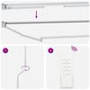 vidaXL Elektrisk utdragbar markisram Vit 3 x 2 m Aluminium