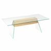 vidaXL Kaffeebord Transparent 110 x 55 x 40 cm Glas