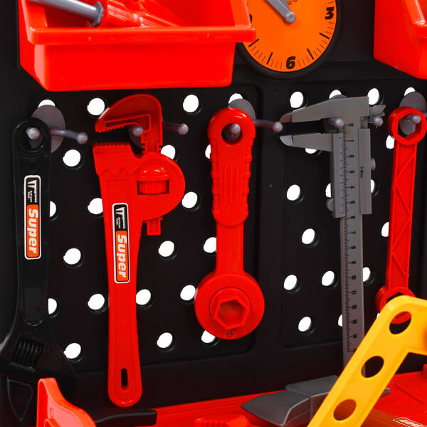 vidaXL Arbetsb&auml;nk f&ouml;r barn 51 delar 57x32x68 cm