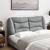 vidaXL Headboard Cushion "Hvar" Light Grey 120 cm Fabric