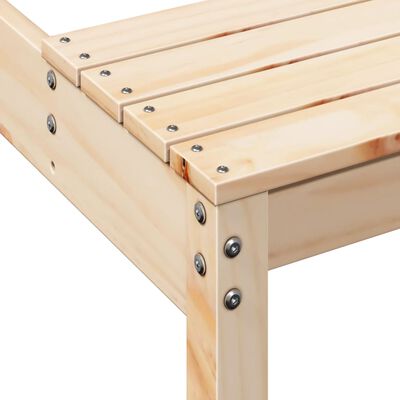 vidaXL Picknickbord 110x134x75 cm massivt trä