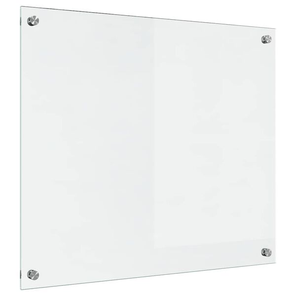 vidaXL Köksplånbak Transparent 70 x 60 cm härdat glas