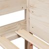 vidaXL Sängram utan madrass 80x200 cm massiv furu