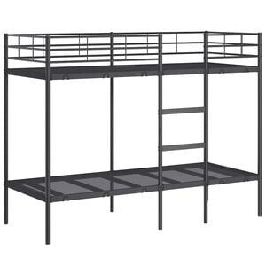 vidaXL V&aring;ningss&auml;ng utan madrass svart 75x190 cm st&aring;l