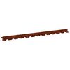 vidaXL Kant f&ouml;r gr&auml;smatta 10 pcs 102 x 4 x 4 cm St&aring;l Rostig