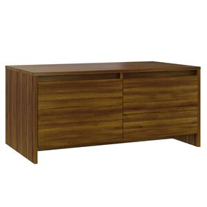 vidaXL Soffbord brun ek 90x50x41,5 cm konstruerat tr&auml;