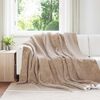 vidaXL Kastfilt Kamel 220 x 240 cm Fleece