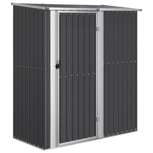 vidaXL Tr&auml;dg&aring;rdsskjul antracit 180,5x97x209,5 cm galvaniserat st&aring;l