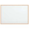 vidaXL Magnetisk whiteboardtavla med massiv fururam 80x55 cm