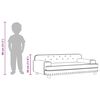 vidaXL Barnsoffa cappuccino 90x53x30 cm konstl&auml;der