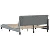 vidaXL Bed Frame without Mattress "Hanko" Light Grey 160x200cm Fabric