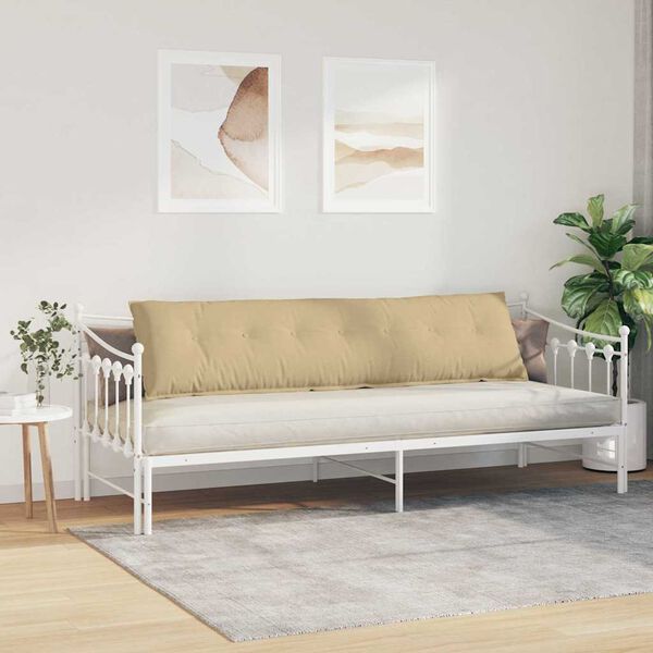 vidaXL Ryggkudde Gr&aring;gr&ouml;n 200 x 50 cm Kordread tyg