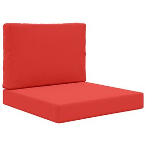 vidaXL Utomhus Soffa Kudde 2 pcs R&ouml;d Polyester