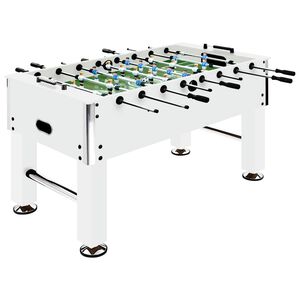 vidaXL Fotbollsbord st&aring;l 60 kg 140x74,5x87,5 cm vit