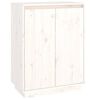 vidaXL Skosk&aring;p vit 60x35x80 cm massiv furu