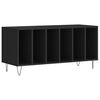vidaXL Stereob&auml;nk svart 100x38x48 cm konstruerat tr&auml;