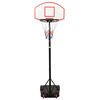 vidaXL Basketkorg med stativ vit 216-250 cm polyeten