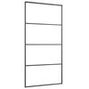 vidaXL Skjutd&ouml;rr med beslag svart 102,5x205 cm ESG-glas
